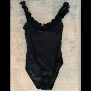 NWT Karla Colletto black one piece bathingsuit